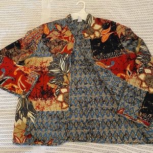 Multicolor light blazer top